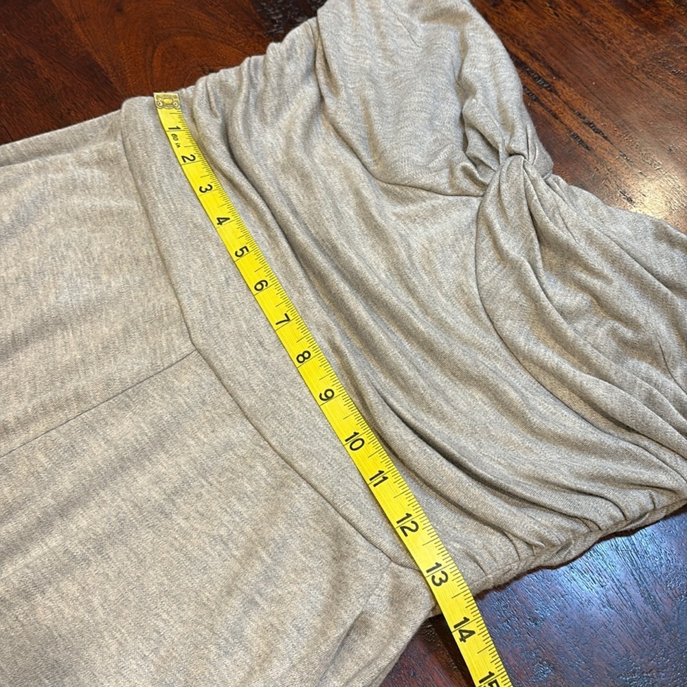 Ralph Lauren Collection Mélange Interlock Strapless Jumpsuit Heather Grey Medium - Picture 14 of 16